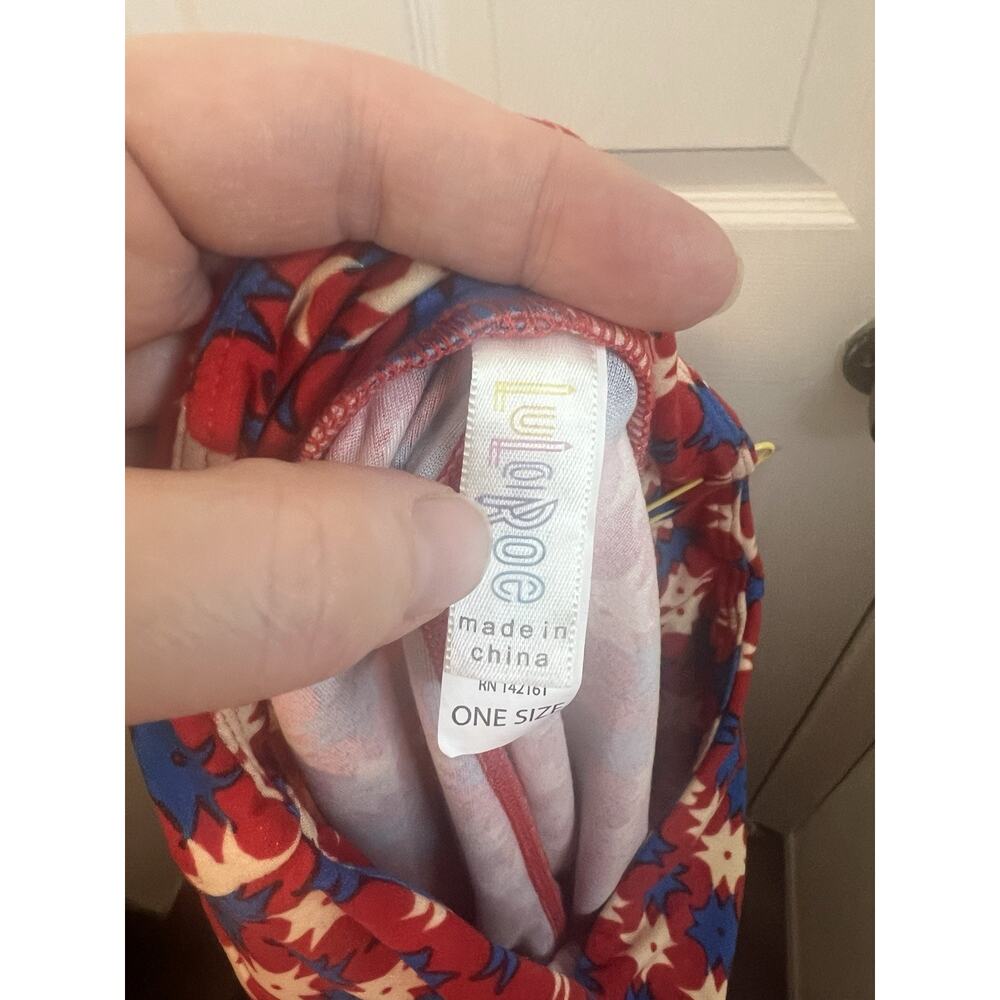 OS LuLaRoe Patriotic Geometric‎ Patterns - Picture 3 of 5